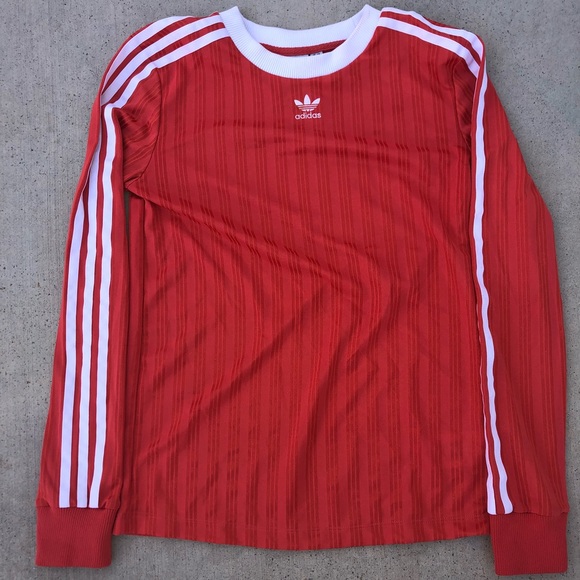 adidas authentic stripe long sleeve jersey